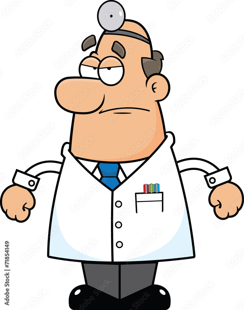 Cartoon Doctor Angry