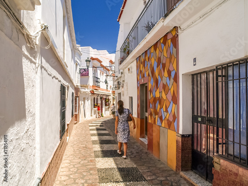view of the street in nerja photo