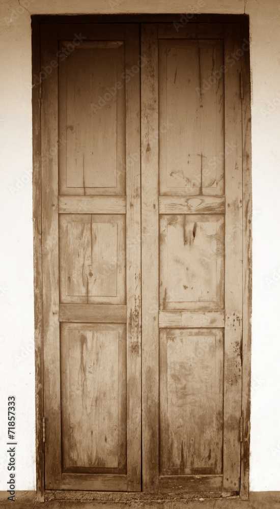wooden door