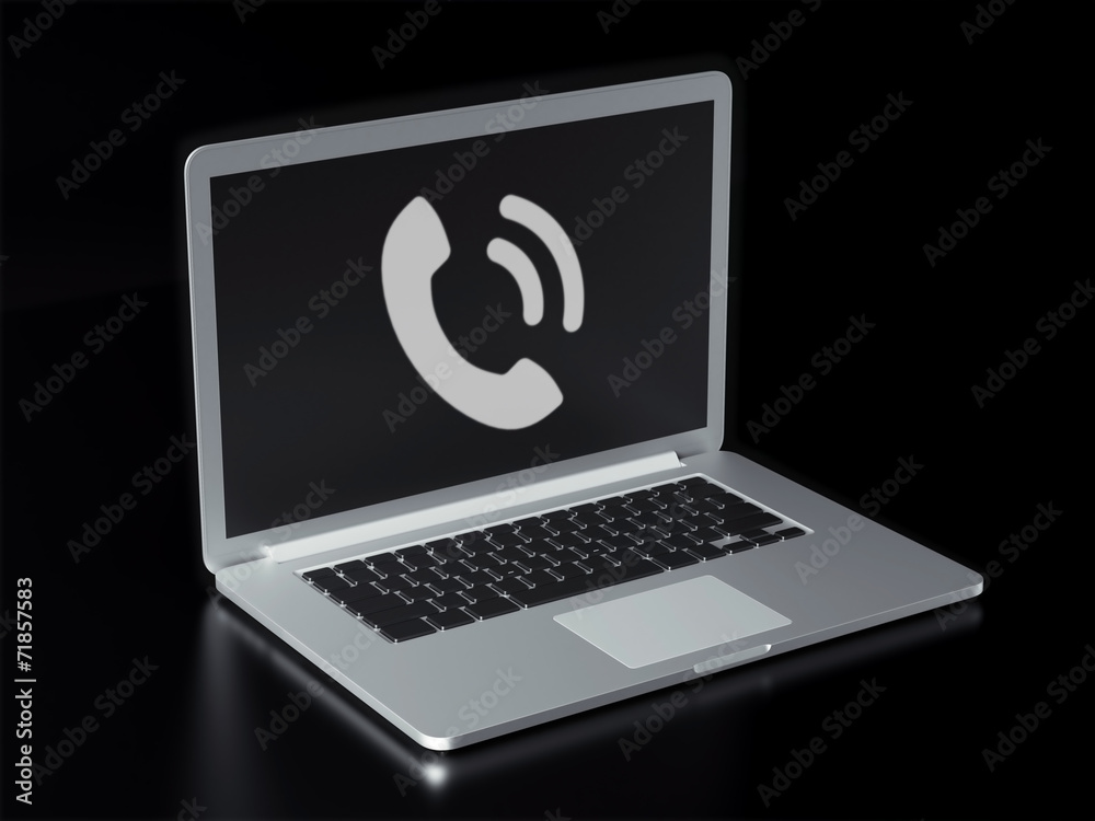 Laptop Contact Icon Laptop Contact Icon