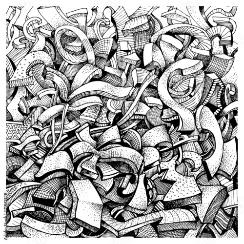 Tapety artystyczne Abstract doodles