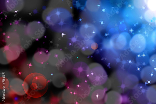 abstract magic light bokeh with glittering star