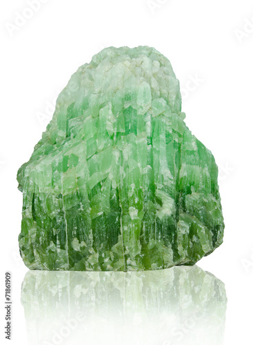 Tableau sur toile jade isolated on white background