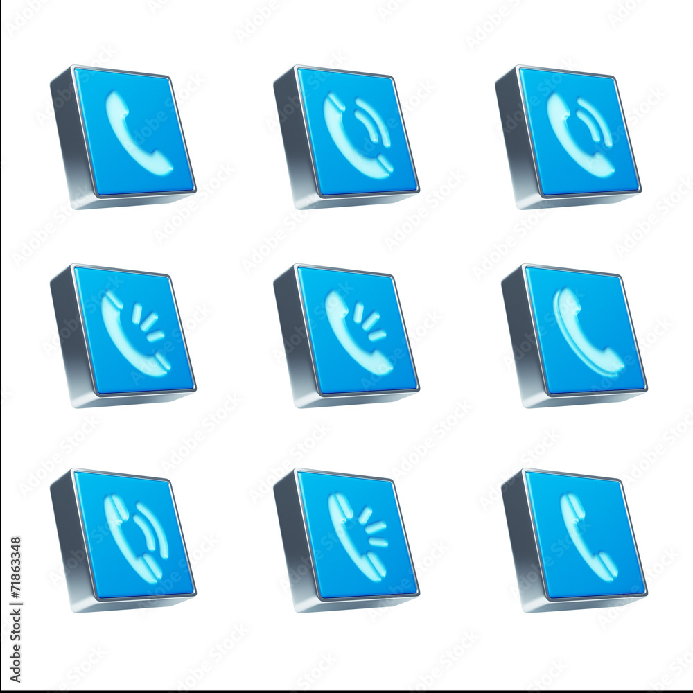 Contact Icons isolated on white Contact Icons isolated on white