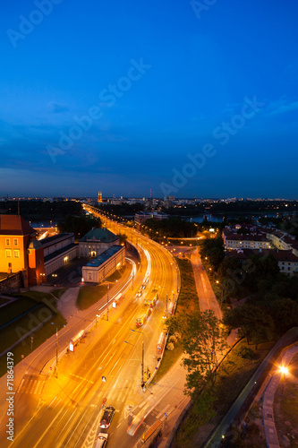 Bridge over Wisla in Warsaw #71864379