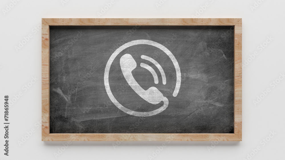 Fototapeta premium Blackboard Contact Icon