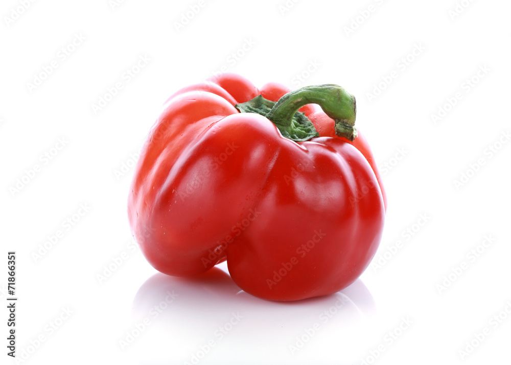 pepper on white background pepper on white background