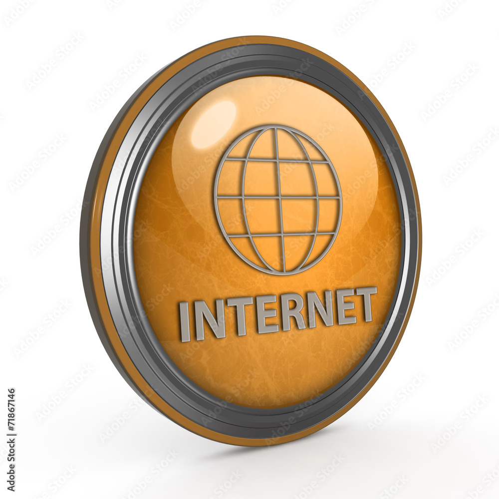 inernet circular icon on white background inernet circular icon on white background