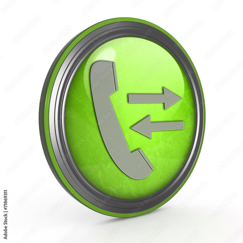 calls circular icon on white background calls circular icon on white background