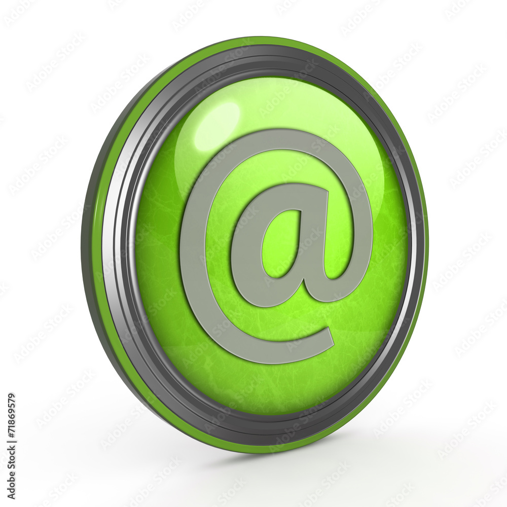 Email circular icon on white background Email circular icon on white background