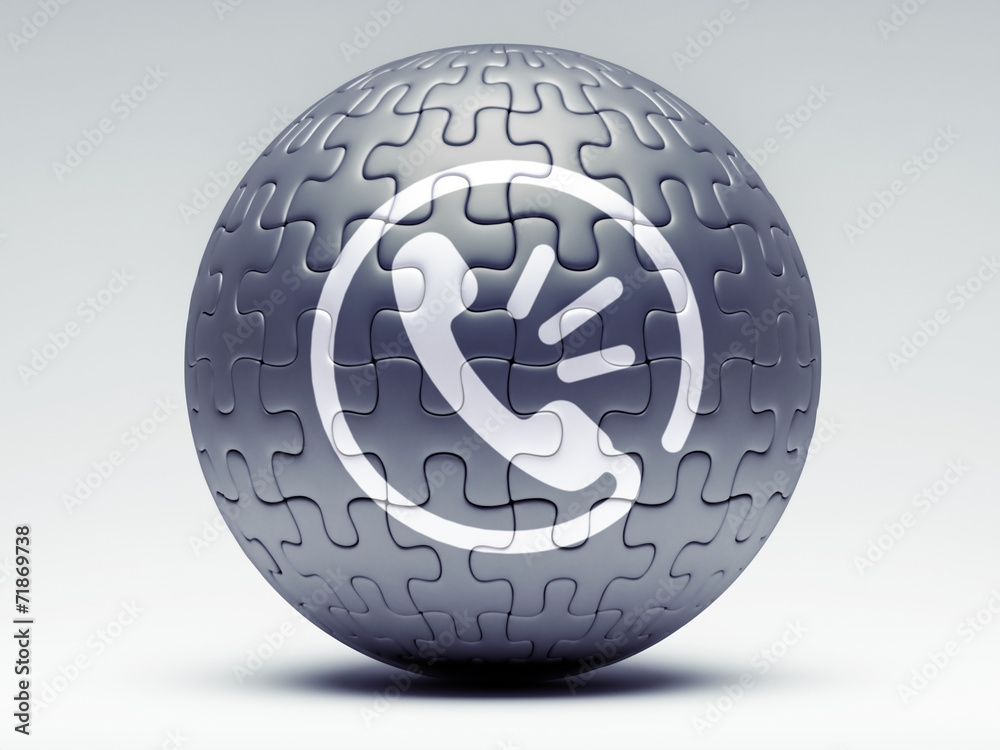 Puzzle Contact Icon Puzzle Contact Icon