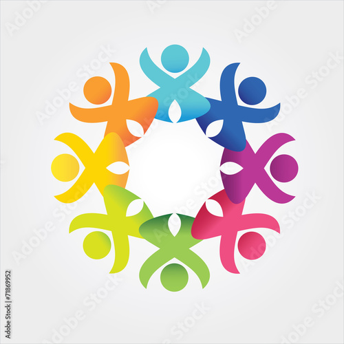 people in social community celebrating success