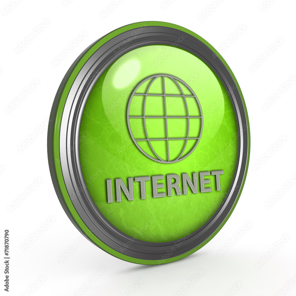 inernet circular icon on white background inernet circular icon on white background