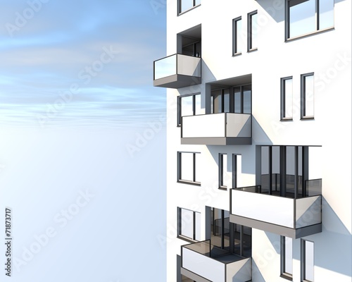 Close up flatgebouw