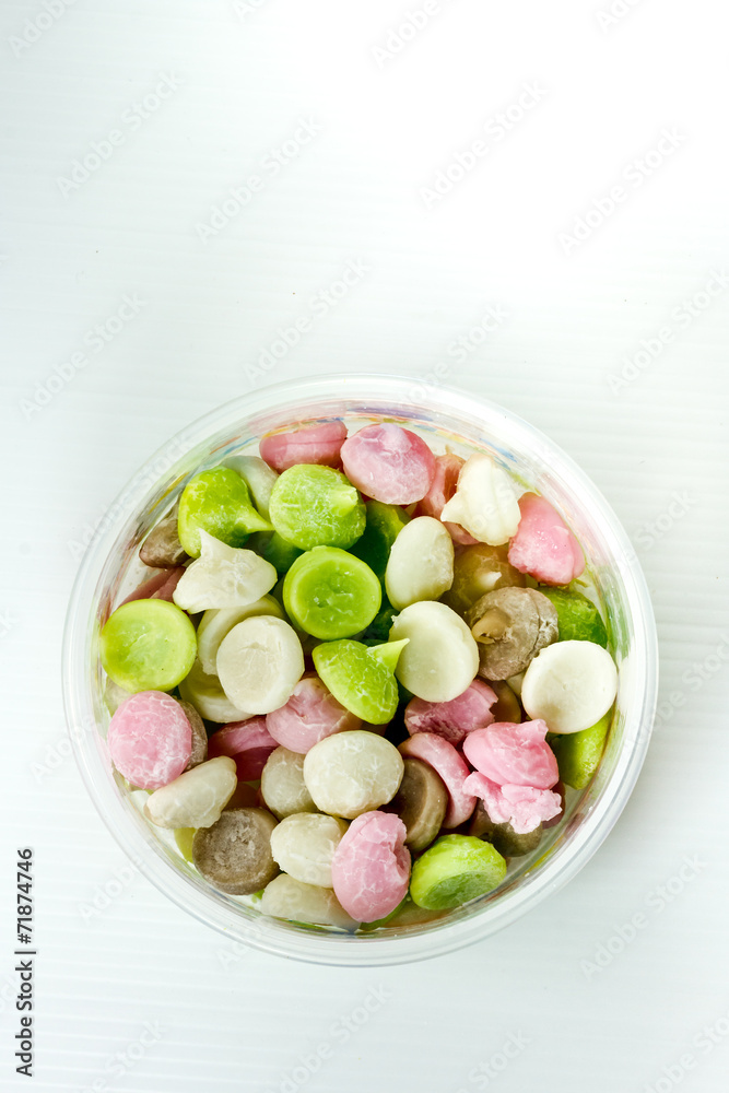 Candy Aalaw inside box on white background Candy Aalaw inside box on white background