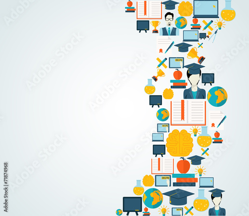 Education icons collection