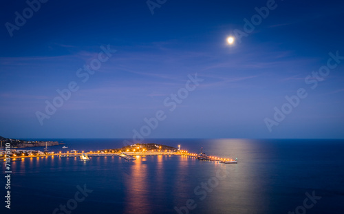 Wallpaper Mural Ibiza harbor at night Torontodigital.ca