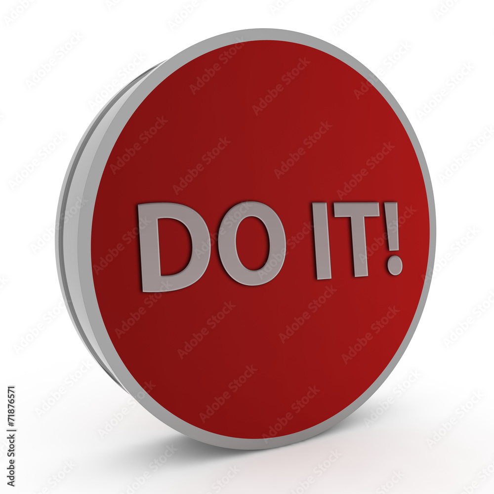 Do it circular icon on white background Do it circular icon on white background