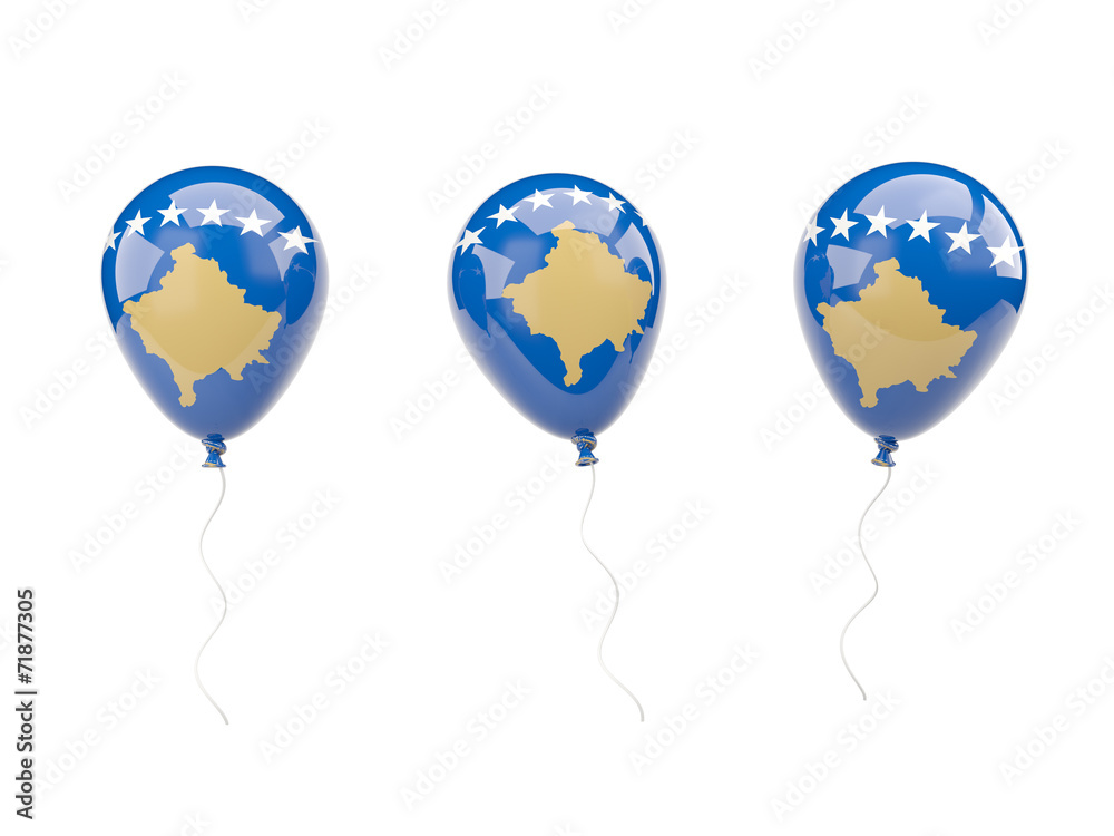 Air balloons with flag of kosovo Air balloons with flag of kosovo