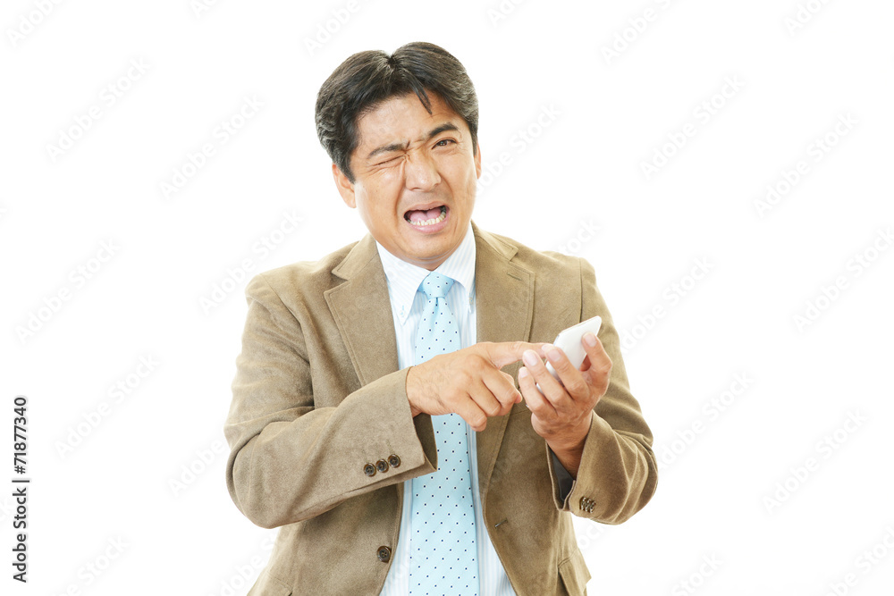 苦悩するビジネスマン 苦悩するビジネスマン