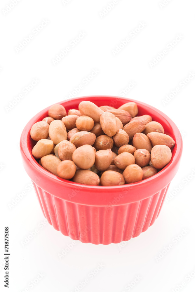 Peanut isolated on white background Peanut isolated on white background