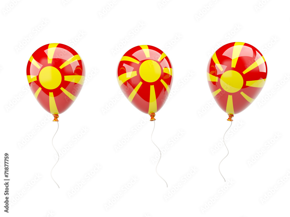 Air balloons with flag of macedonia Air balloons with flag of macedonia