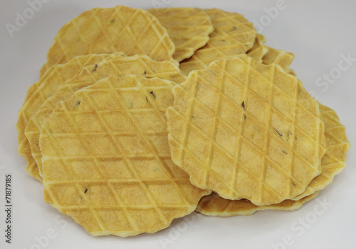 Pressed salted baking with caraway seeds