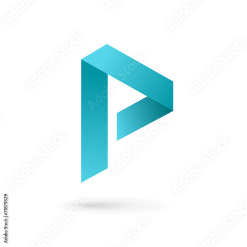 Letter P logo icon design template elements