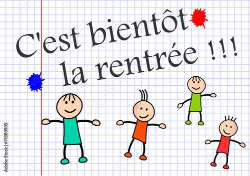 C'est bientôt la rentrée