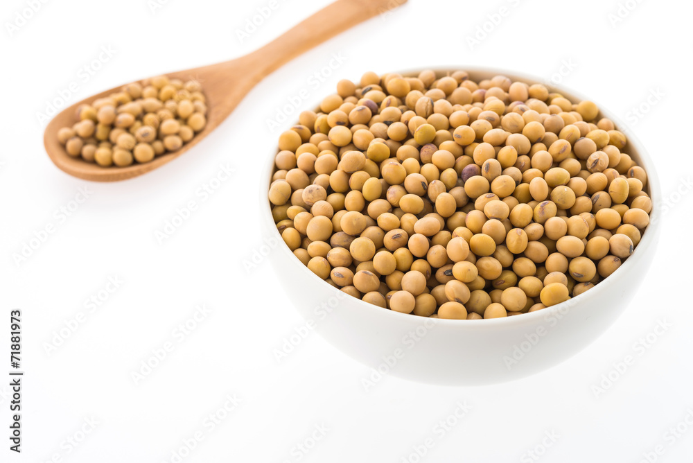 Soybean isolated on white background Soybean isolated on white background