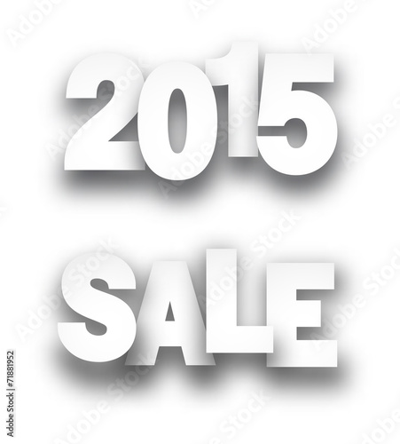 Paper sale and 2015 signs.