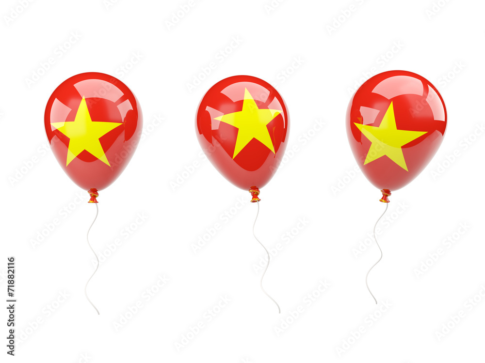 Air balloons with flag of vietnam Air balloons with flag of vietnam