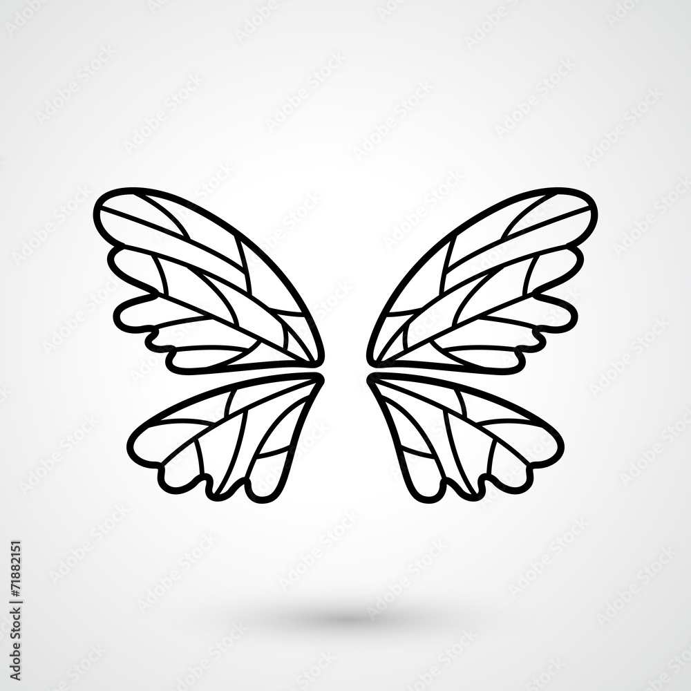 butterfly icon vector butterfly icon vector