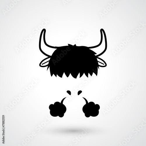 yak icon vector