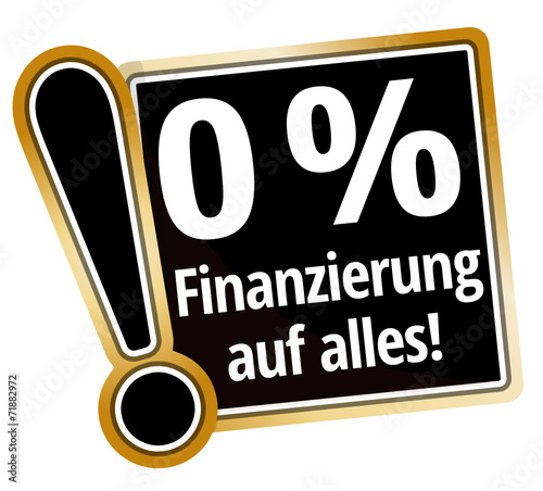 0 % Finanzierung auf alles