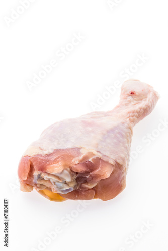 Raw Chicken meat isolated on white