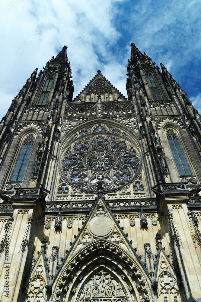 Fototapeta premium fachada catedral praga