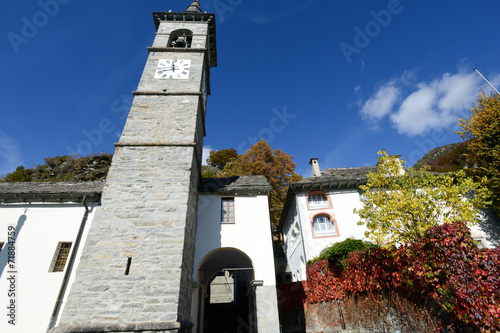 The rural village of Comologno on Onsernone valley photo