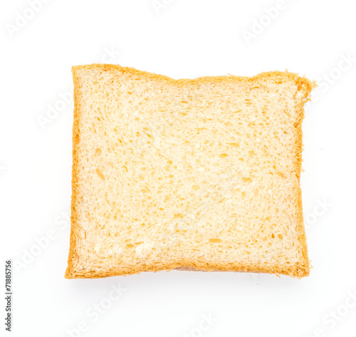 Bread isolated on white
