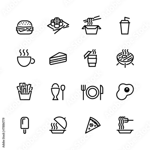 food icon set