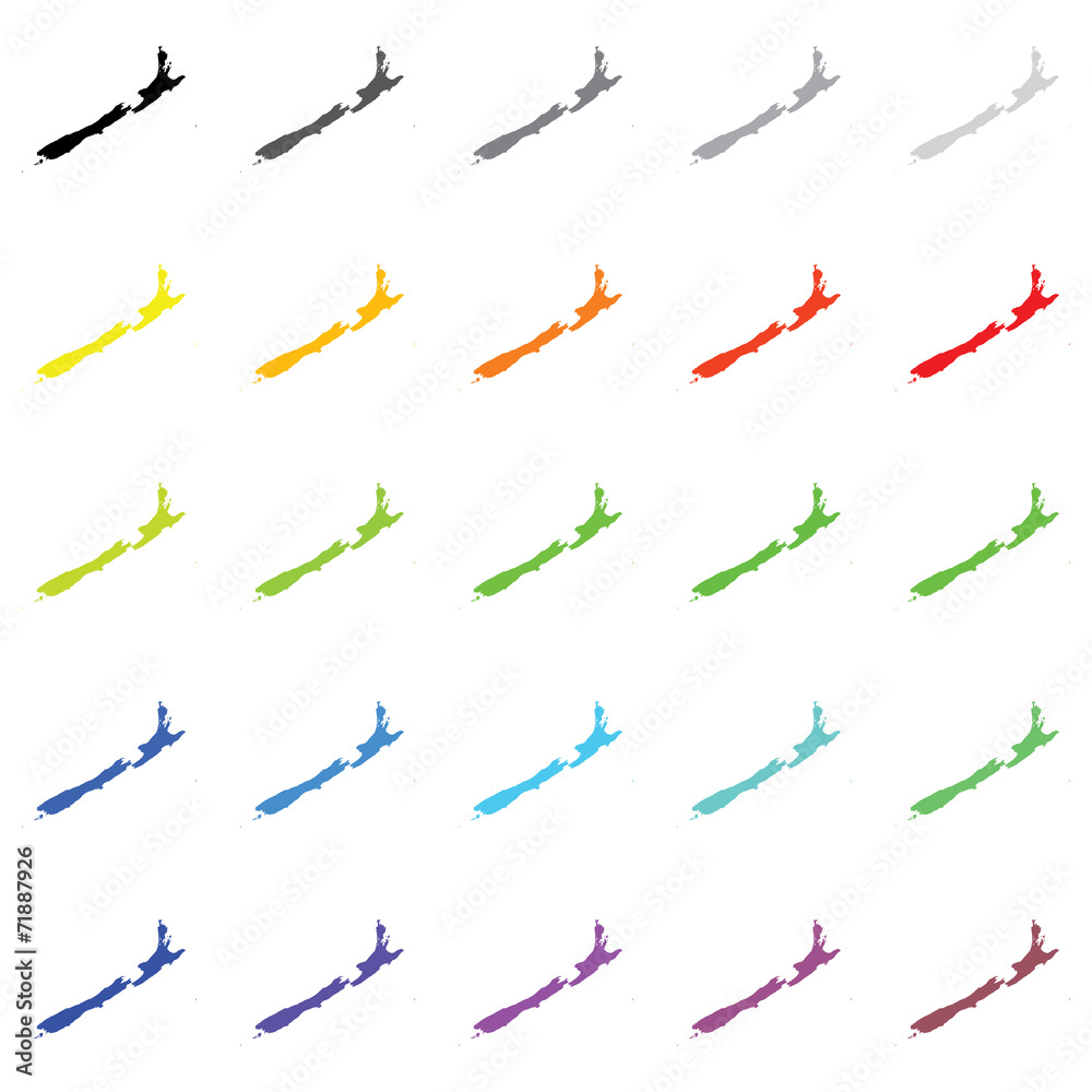 Illustrated Outlines in a variety of colours of the Country of N Illustrated Outlines in a variety of colours of the Country of N