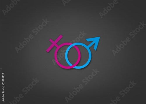 Conection logo Symbol Woman And Man icon