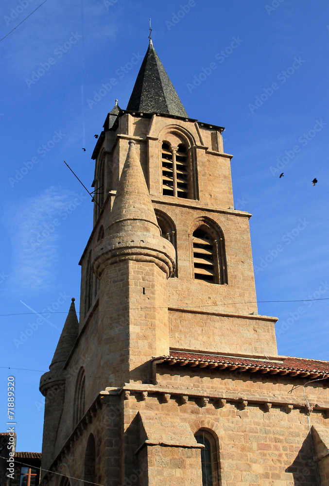 Fototapeta premium Clocher de l'église de Saint-Junien.(Haute-Vienne)