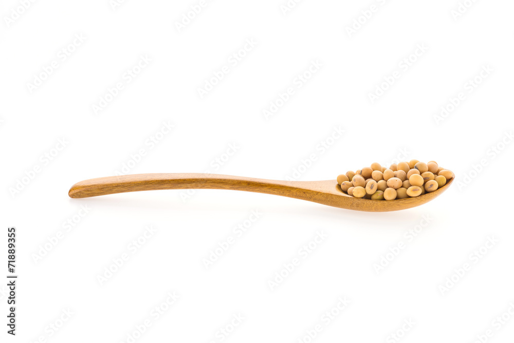 Soybean isolated on white background Soybean isolated on white background
