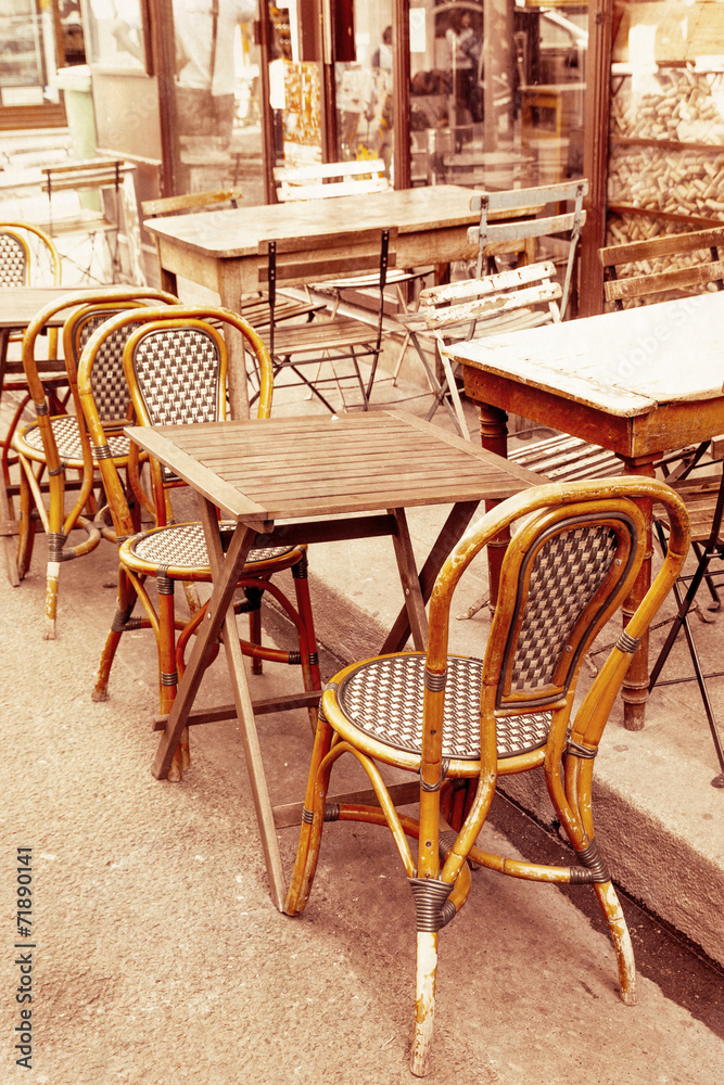 old-fashioned Cafe terrace