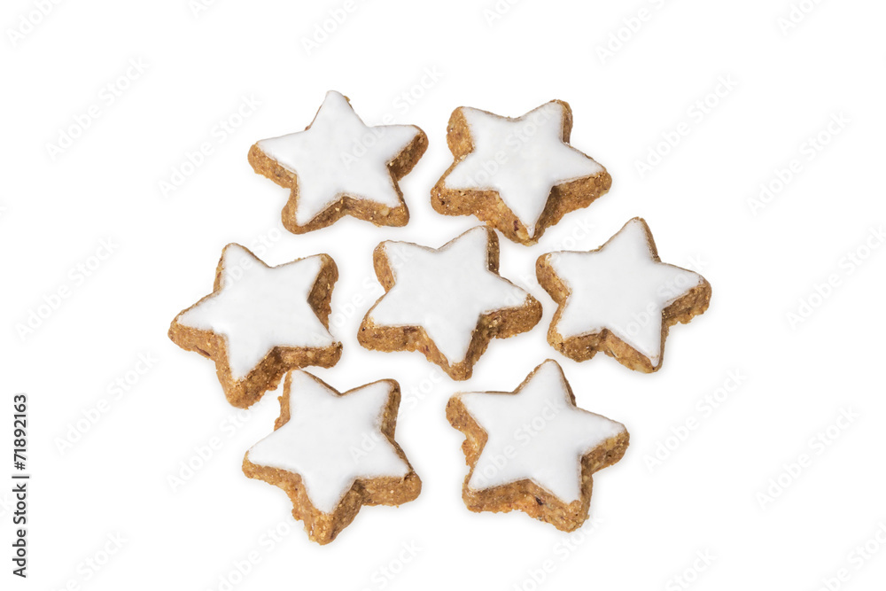 Star shaped cinnamon biscuits Star shaped cinnamon biscuits