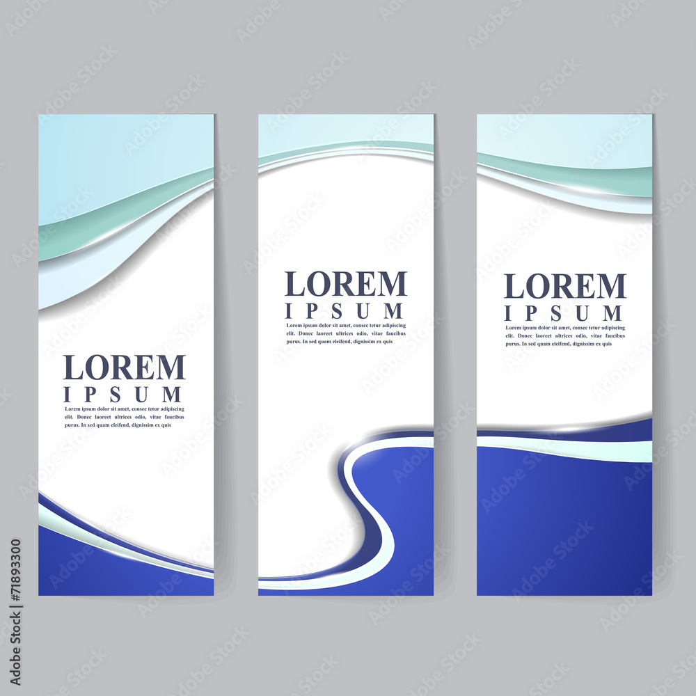 Fototapeta premium technology style design banners set template