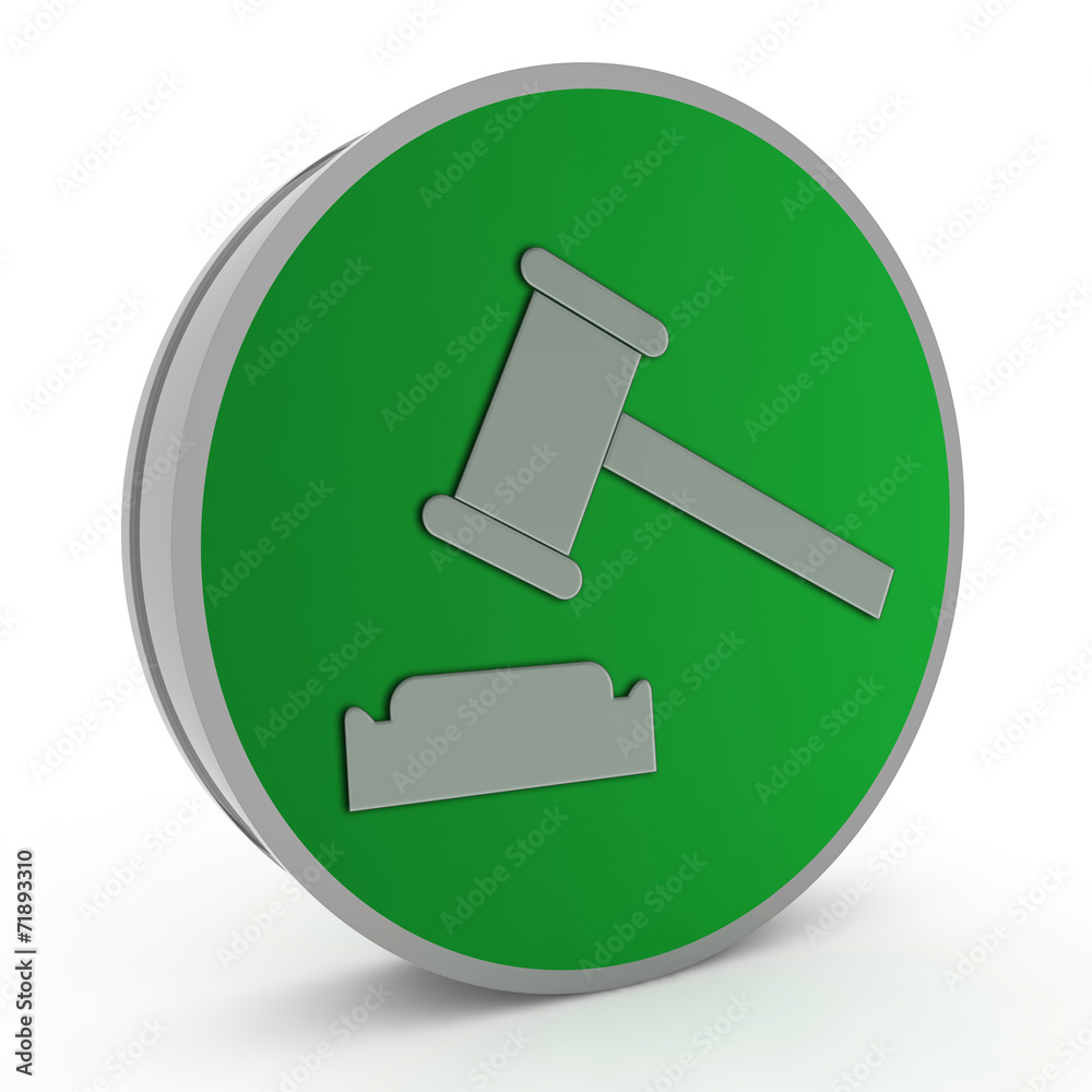 Auction circular icon on white background Auction circular icon on white background