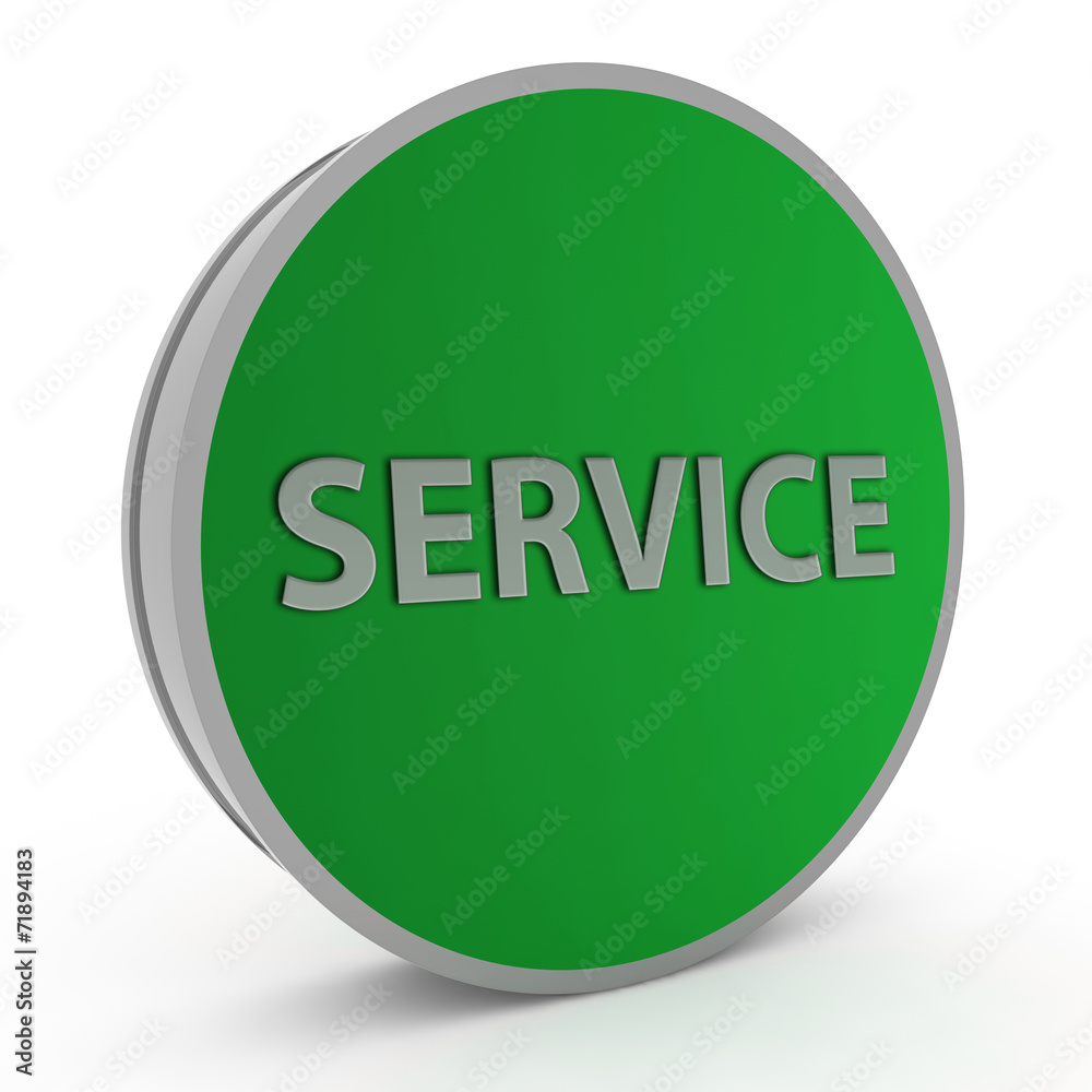 Service circular icon on white background Service circular icon on white background