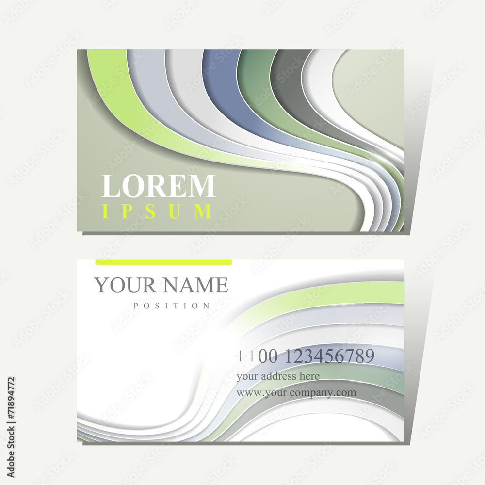 Fototapeta premium modern technological design for business card